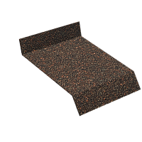 Отлив металлический с посыпкой, Коричневый