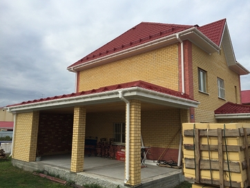 Угол желоба 90˚ LUX, пломбир - 23